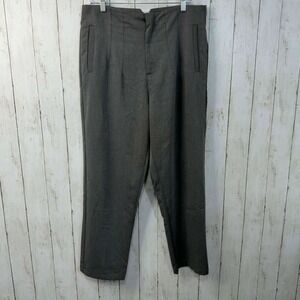 TRAZFA Women's Gray Pleated Wide Leg Dress Pants Size XL